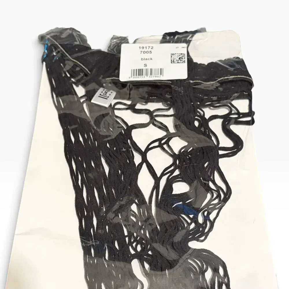 Wolford Kaylee Fishnet Tights Black Size S NWT Sealed Package Style 19172-7005